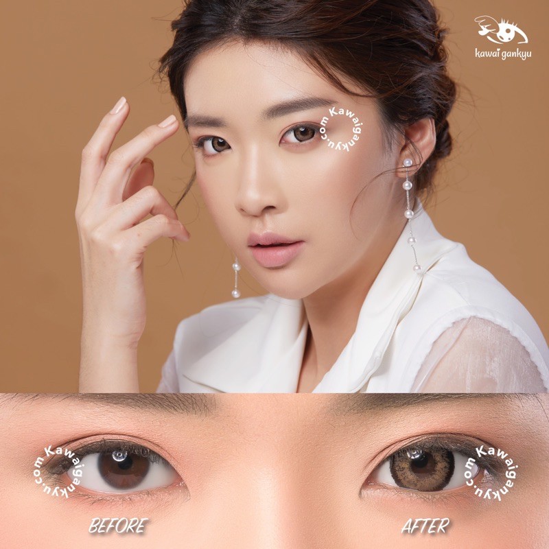 KawaiGankyu Softlens - Princess Moana Brown (1botol)