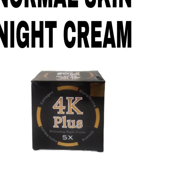 ✻ 4K PLUS WHITENING NIGHT CREAM 5X + GOJI BERRY + BB CREAM SPF 50 ORIGINAL THAILAND ✤