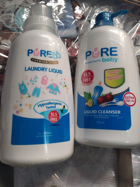 Pure Bb Laundry Liquid Botol 850ml Pump