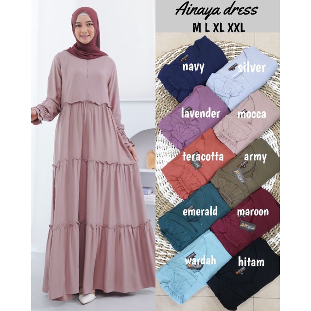 GAMIS RAYON TWILL ORI / GAMIS PREMIUM / GAMIS RAYON / GAMIS SUPER ADEM / AINAYA DRESS / DRESS RAYON 