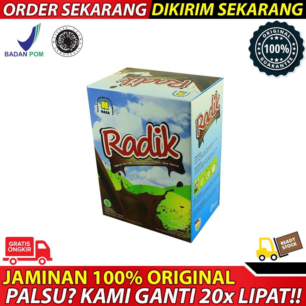 

Susu Radik Madu/Susu Radik Coklat/Susu Penggemuk Badan Susu Kambing Etawa Anti Alergi/Susu Kesehatan