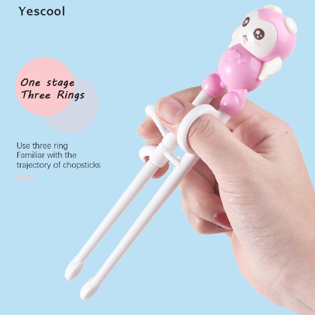 Yescool ABS Children's Practice Chopsticks Correct Creative Cartoon Learning Chopsticks .