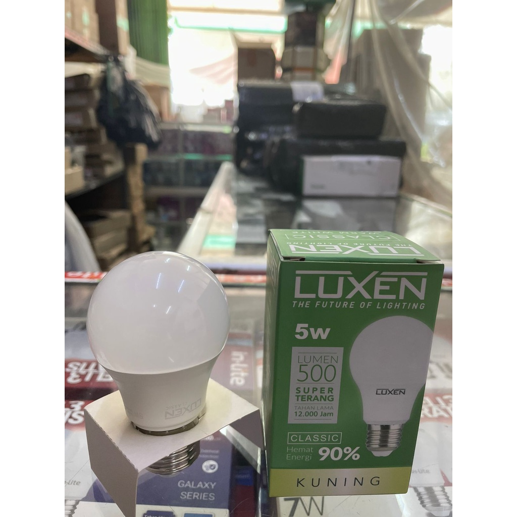 Luxen Lampu Led Bulb 5w Classic Lampu Bohlam 5 Watt 5Watt 5 W