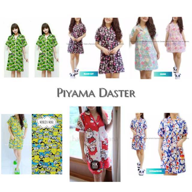 Piyama Dewasa DASTER MOTIF (XL) / Katun Jepang Premium Page 1