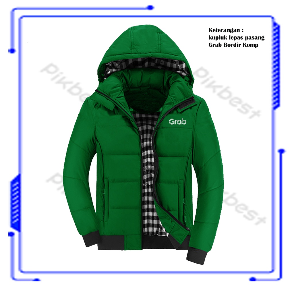 Jual Jaket Pria Gra*b, Jaket Motor Anti Dingin & Jaket Parasut Kupluk ...