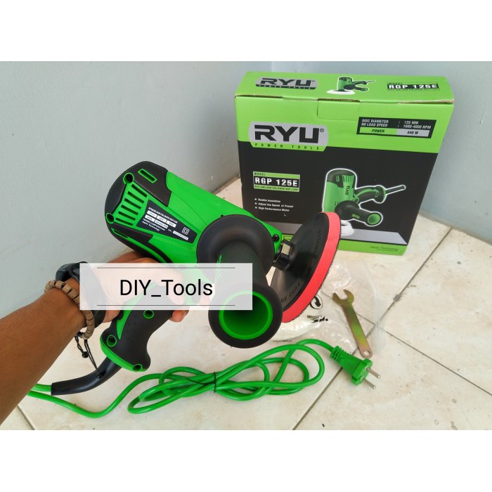 Mesin Poles Ryu Mesin Poles Mobil Motor 5 Inch - Alat Polisher Variabl