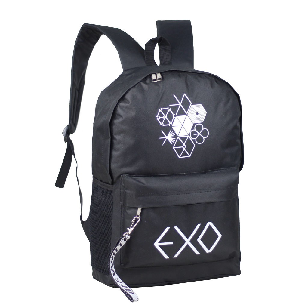 Tas Korean Ransel Punggung Hitam Tas Ransel Wanita EXO Ransel Cewek Remaja Termurah