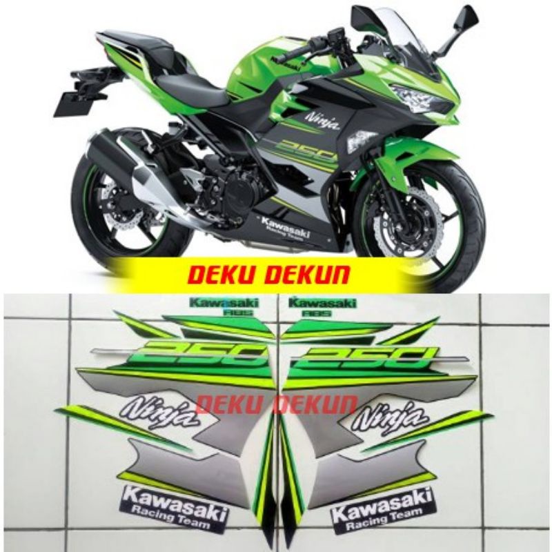 striping ninja 250 fi se / striping ninja 250 fi se abs hijau hitam / striping ninja 250 fi abs 2018