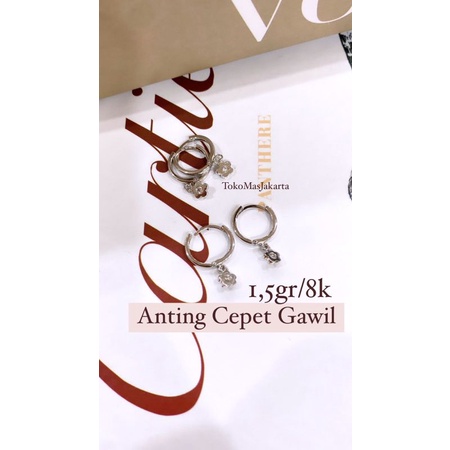 Anting MP Gawil Bunga Kadar 8K(375) - 1,5 Gram // Dewasa