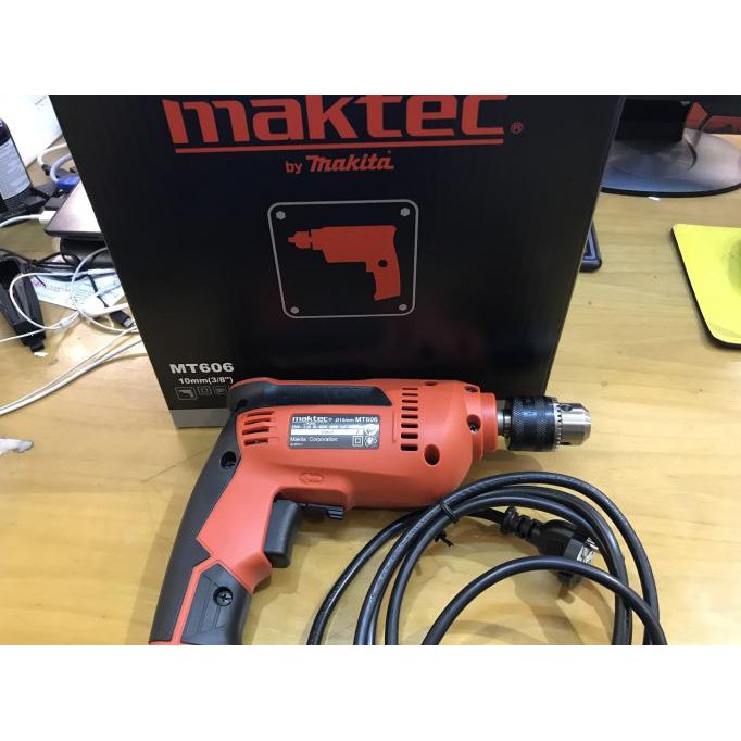 MESIN BOR TANGAN 10 MM / MESIN BOR BESI 10 MM MAKTEC MT 606