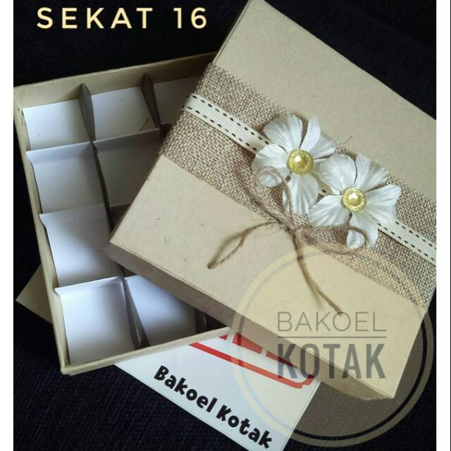

Box Coklat sekat 16