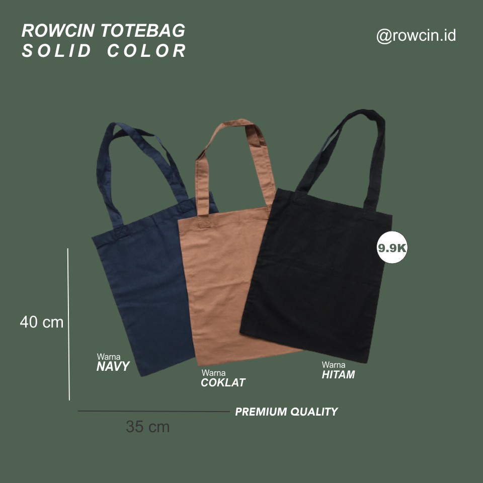 TOTEBAG POLOS BAHAN KANVAS TAS TOTE UKURAN 40 x 35 cm TOTEBAG POLOS BAHAN KANVAS TAS TOTE UKURAN 40 x 35 cm