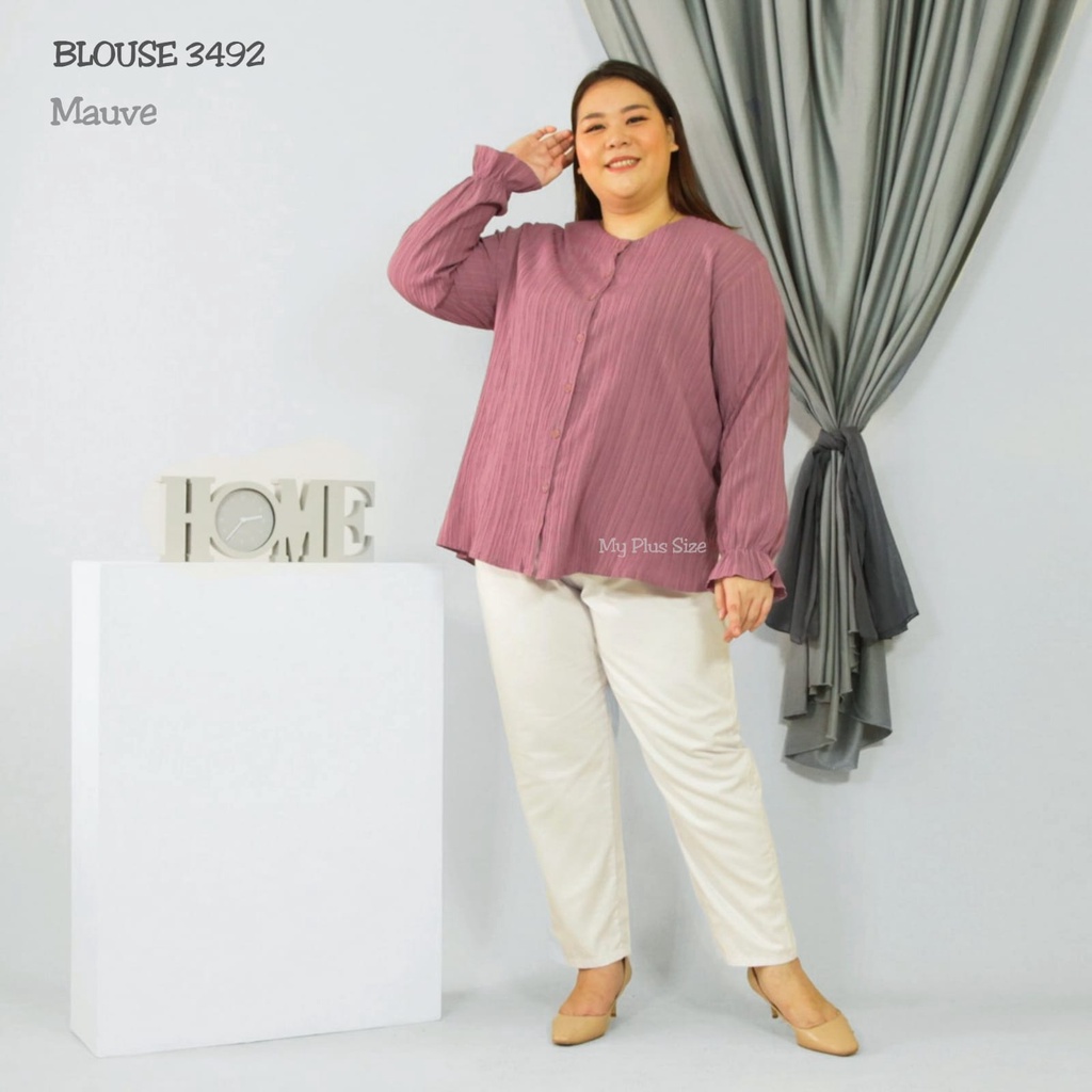 Blouse Wanita Super Jumbo 3492, 2XL, 3XL &amp; 5XL