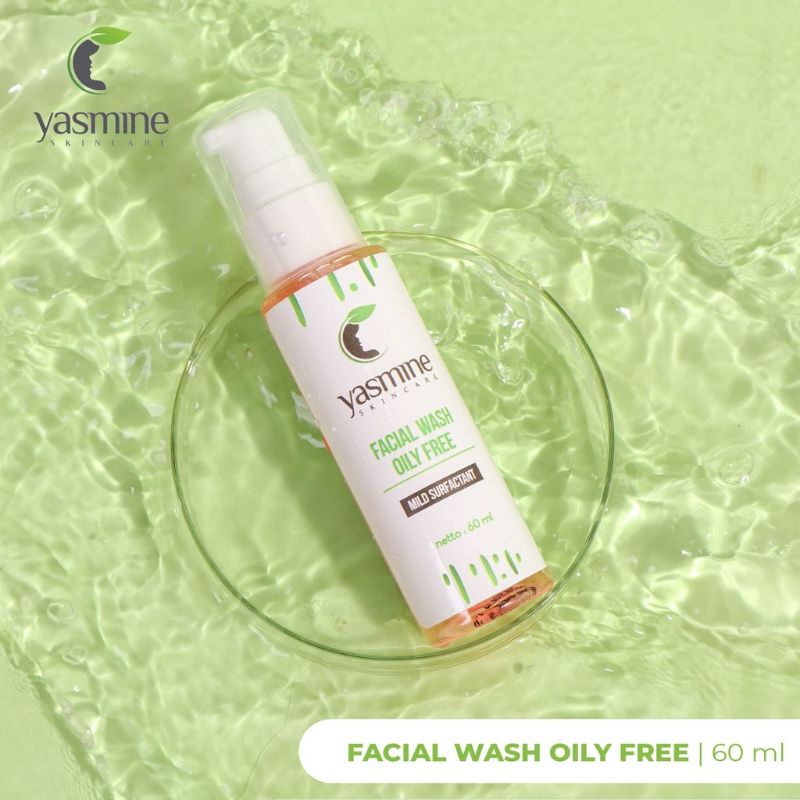 YASMINE SKINCARE> FACIAL WASH OILY FREE>UNTUK KULIT BERMINYAK
