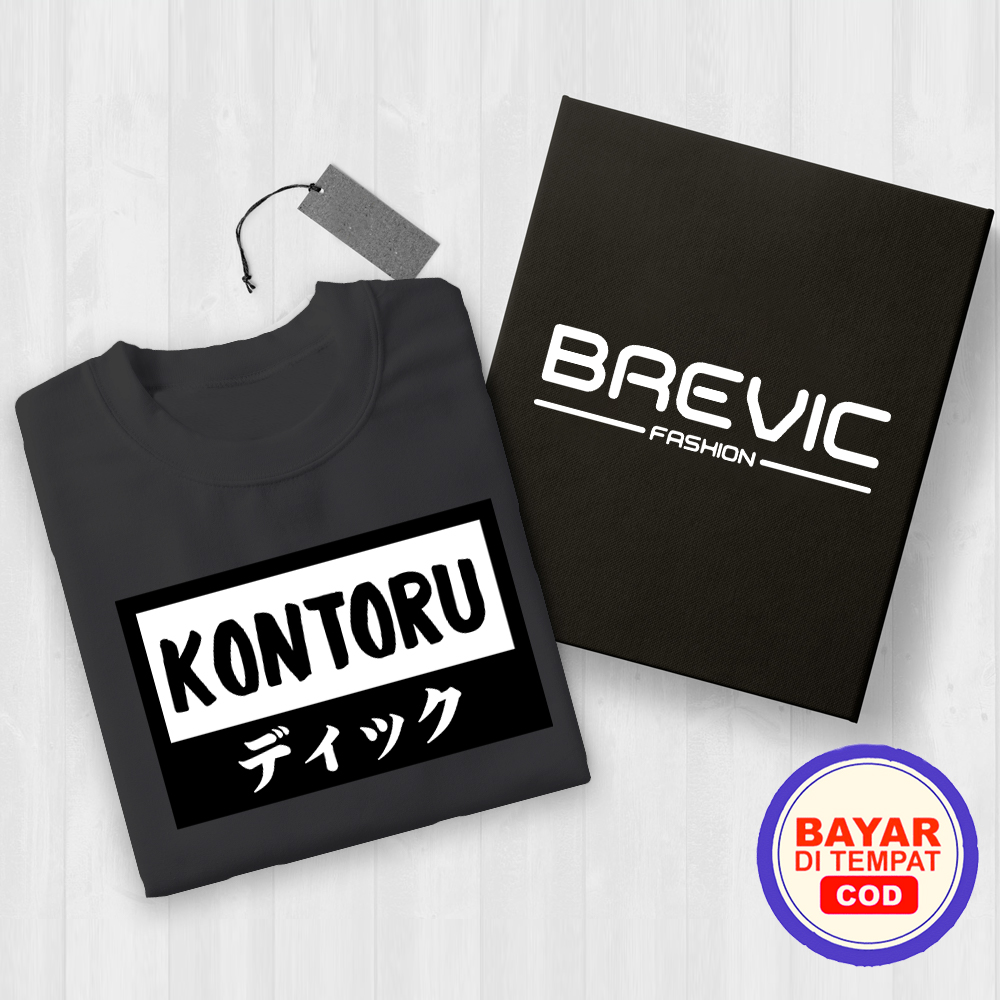 Kaos jepang Lucu KNTL KONTORU Keren Gaul / Brevic / kaos viral
