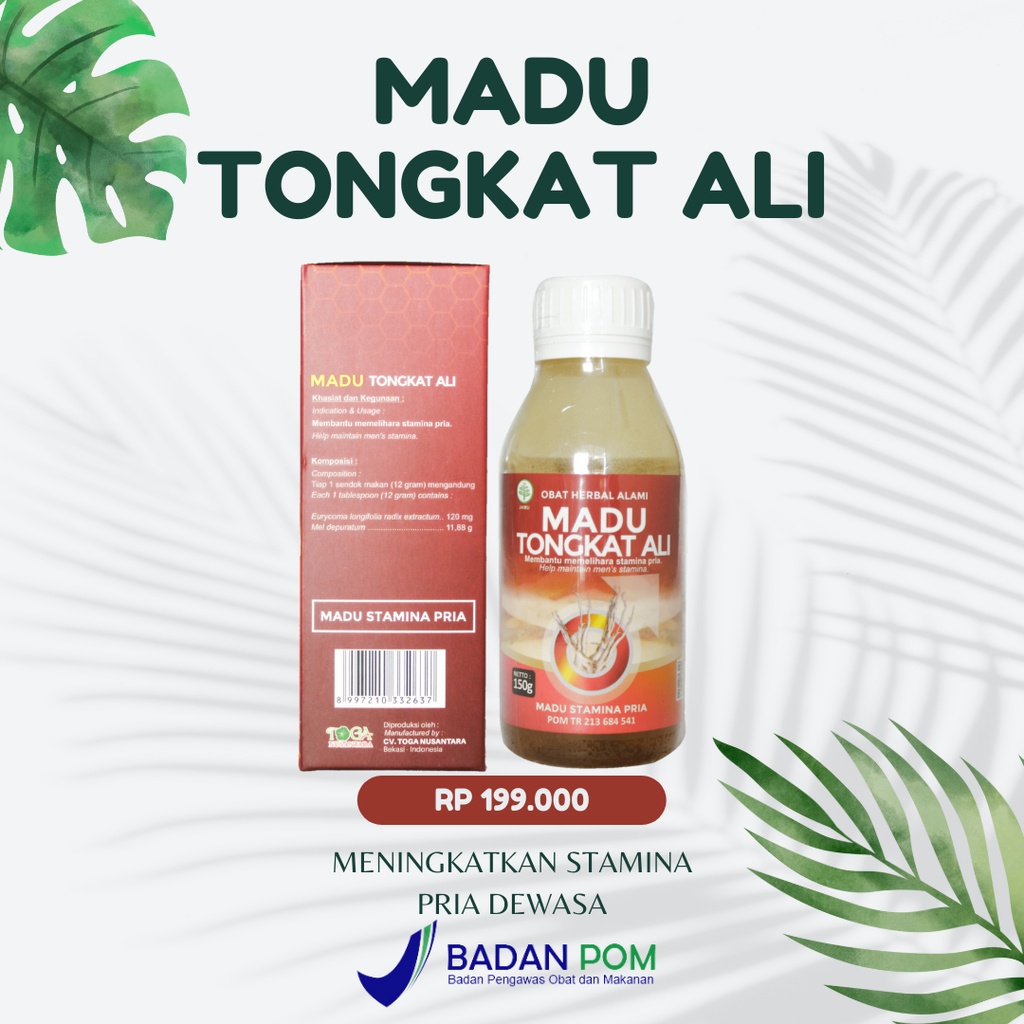 MADU TONGKAT ALI ORIGINAL - JAMU HERBAL TONIC ASLI PENAMBAH STAMINA PRIA DEWASA PERKASA / MEMPERPANJ