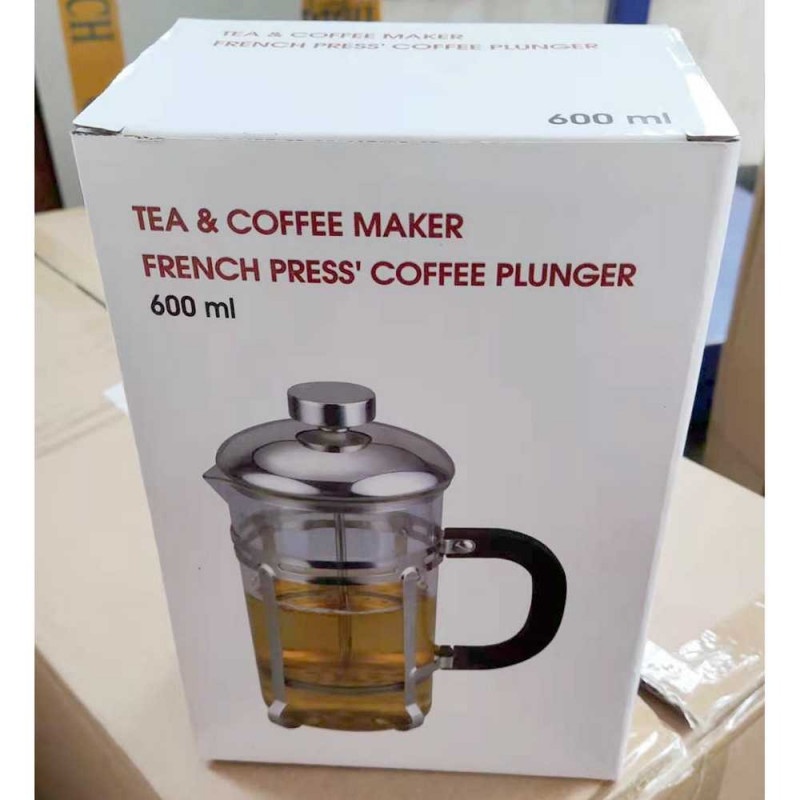 Teko Kaca Membuat Kopi Manual French Press Coffee Tea Maker Kettle