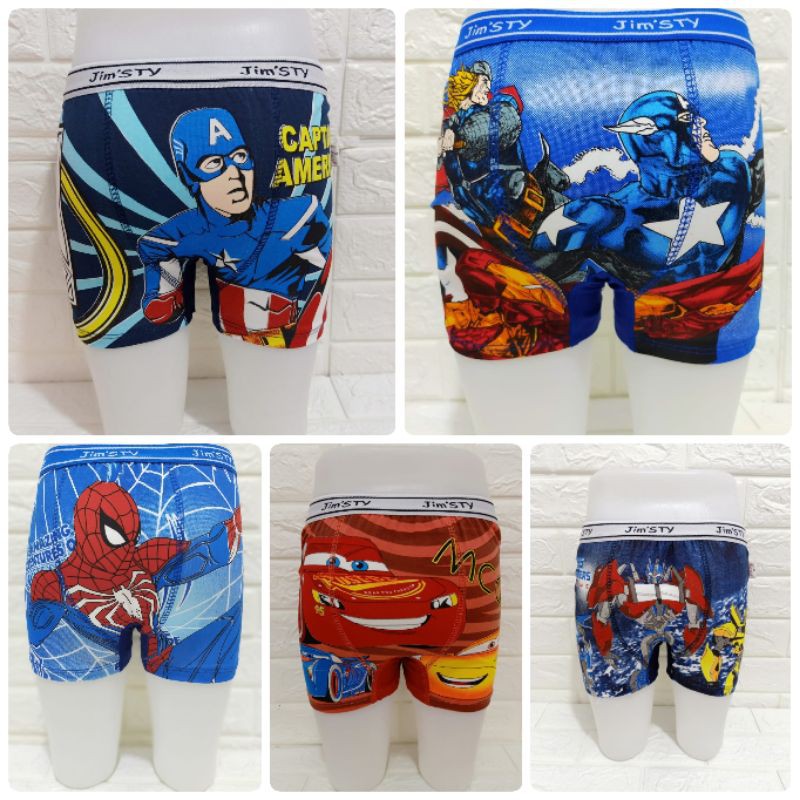 BOXER ANAK COWO MOTIF  RANDOM KATUN LOKAL