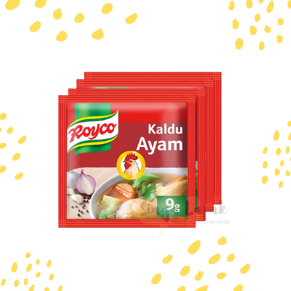 Royco Kaldu Rasa Ayam Bubuk Sachet 9 gr - 1 Renteng isi 12 pc