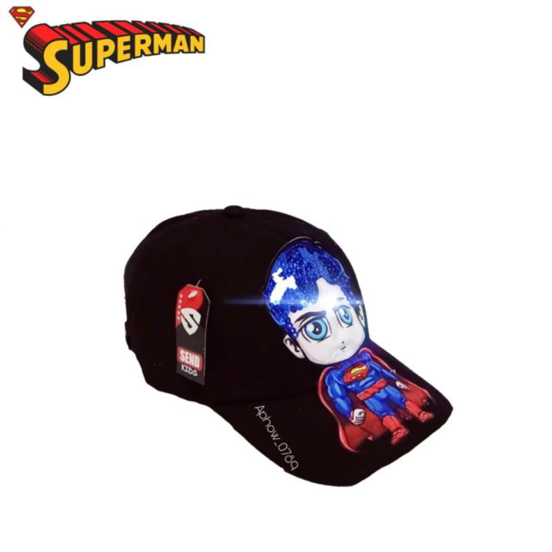 TOPI ANAK LAKI LAKI LED MOTIF KARTUN AVENGER UMUR 1-10 TAHUN