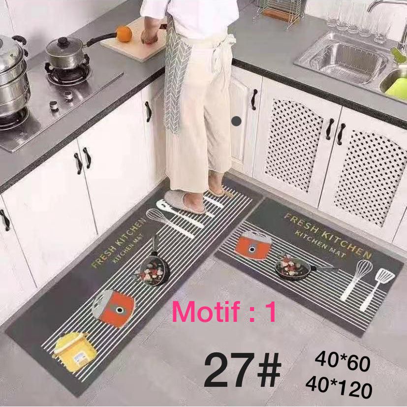 Keset Dapur 2in1 / Kitchen Floor Set / Keset Alas kaki lantai Dapur Rumah #27