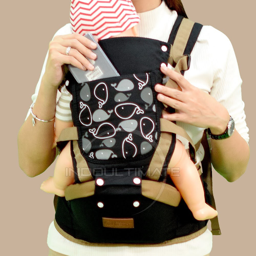 5in1 hipseat Gendongan Anak Depan Multi fungsi Gendongan Anti Capek Baby Carrier kanguru BY-6075