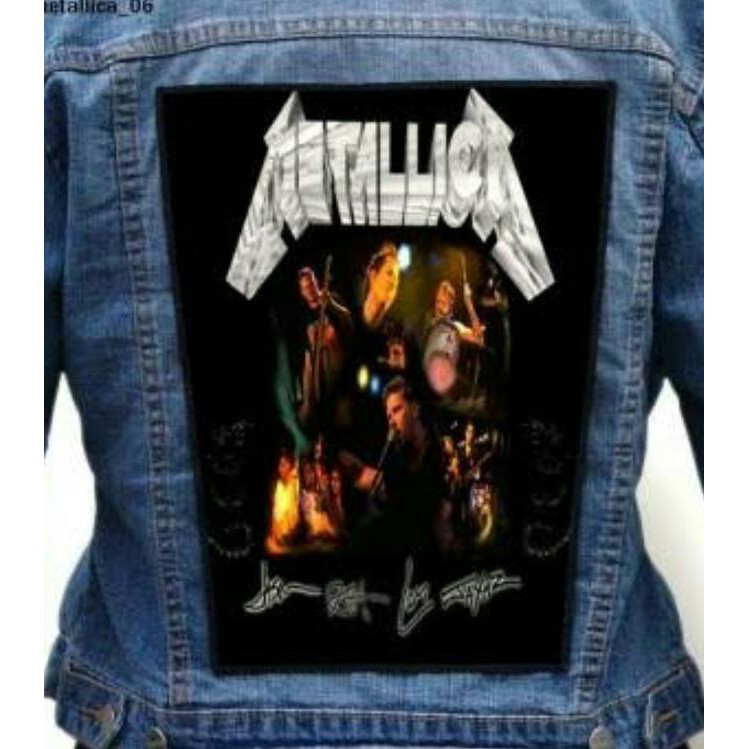 back patch jaket jeans