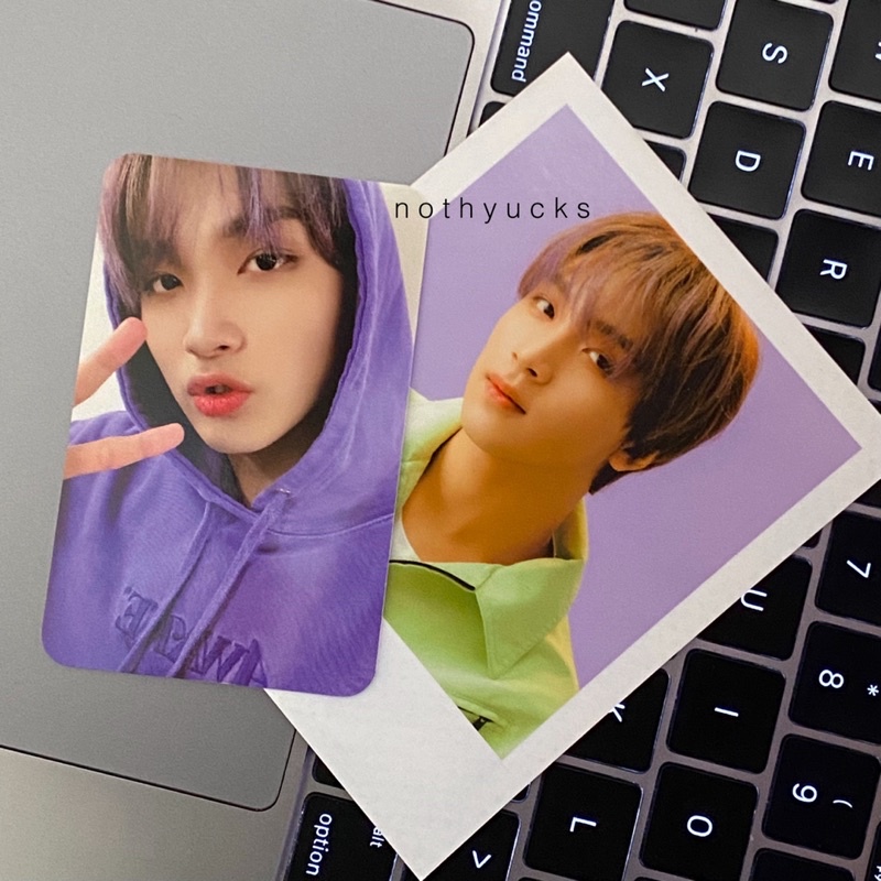 BOOKED WTS PC PHOTOCARD HAECHAN HOODIE UNGU / PHOTOPACK SG21 SEASON GREETING 21 + POLAROID