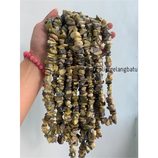 KERIKIL BESAR Batu yellow jasper DOFF 2cm KUNING kalimantan pilihan