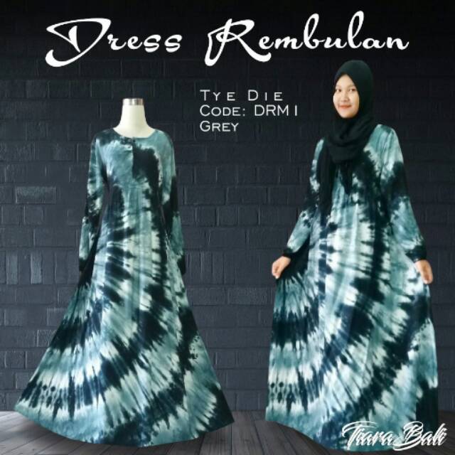 Gamis/dress rembulan tiedye