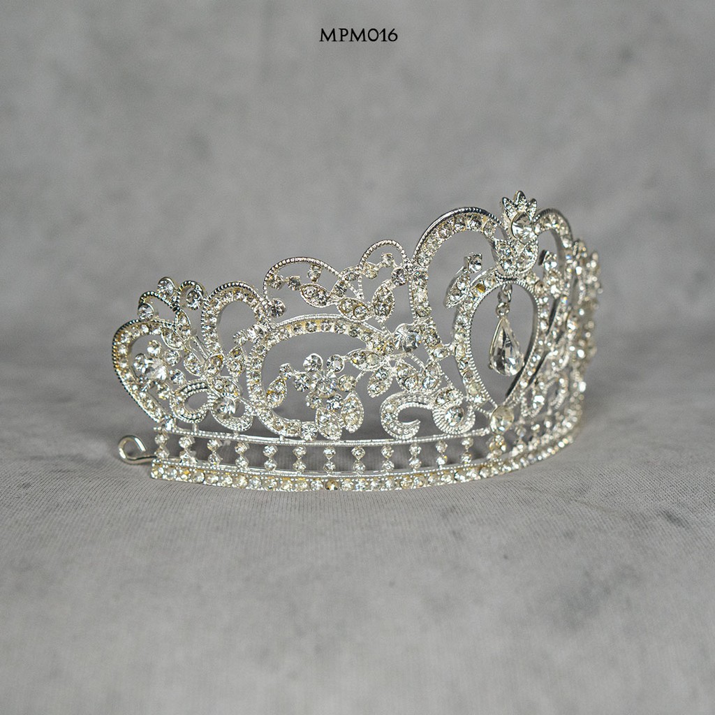 [SIAP KIRIM] WEDDING CROWN SILVER HEADPIECE PESTA PENGANTIN MODERN MPM016