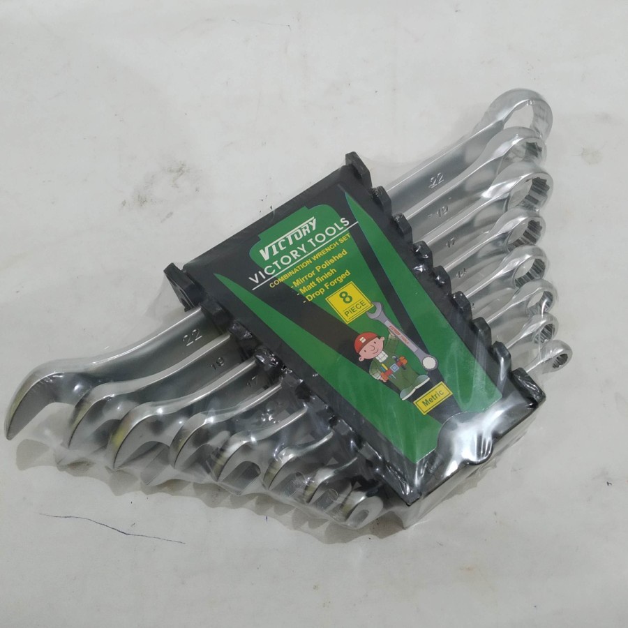 Combination Wrench Kunci Kombinasi Ring Pas Set 8pcs