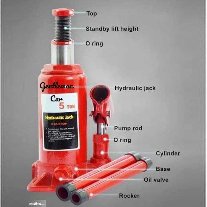 Car Vertical Hydraulic Jack 5 Ton Dongkrak Botol Hidrolik Mobil