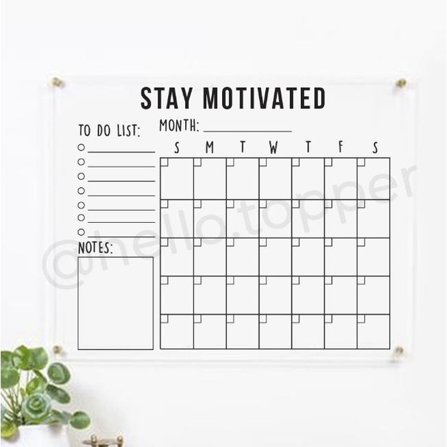 

Daily Planner Akrilik Modern | Wall Planner | Schedule Board helloto99 Segera Beli