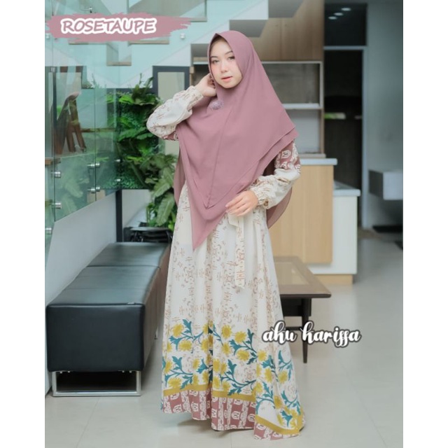 Gamis montana set syari aku karissa, montana bunga, gamis montana bunga aku karissa