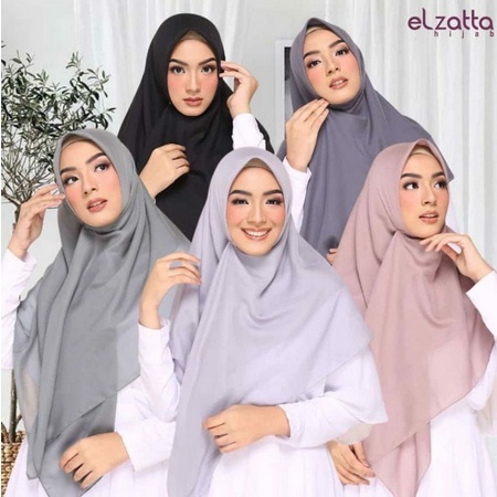 Elzatta Keiva Vabira Kerudung Segiempat Elzatta Voal Polos