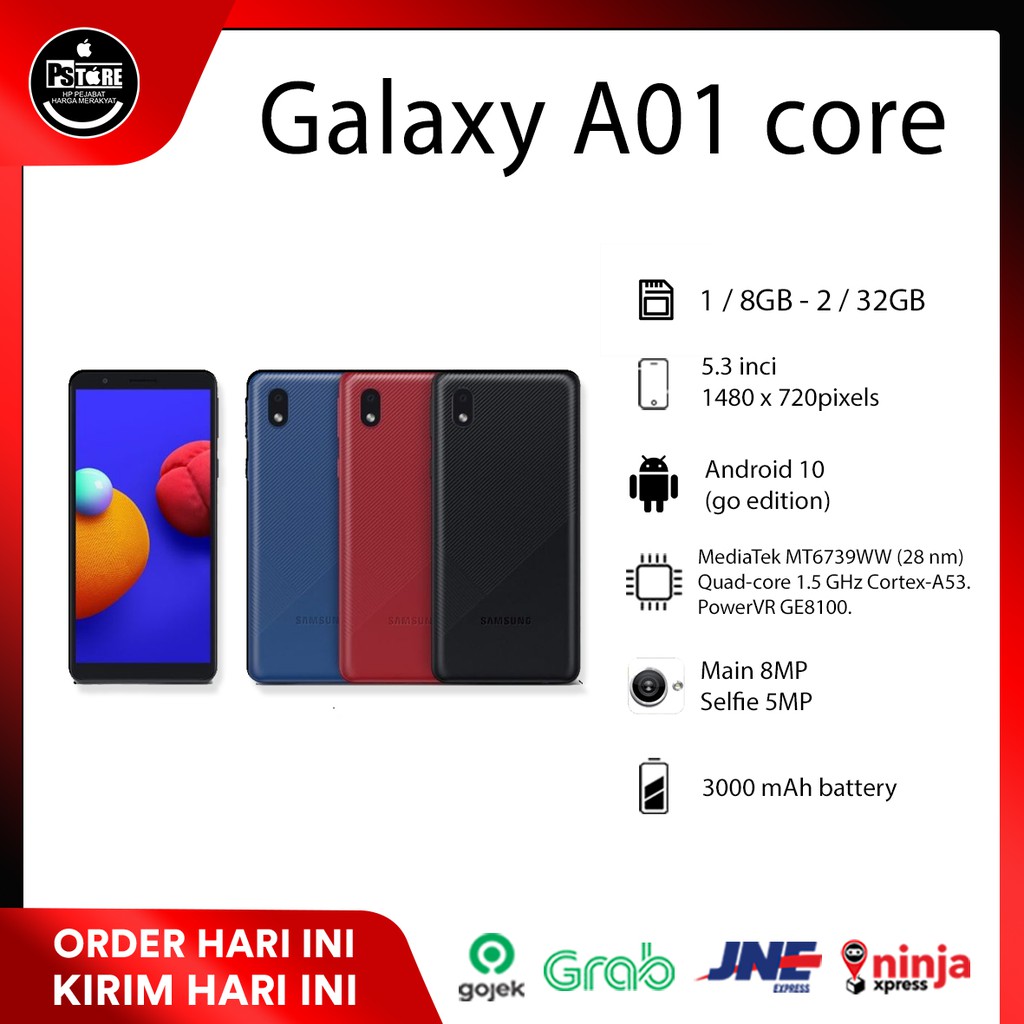 Samsung Galaxy A01 NEW GARANSI RESMI 1 TAHUN | Shopee