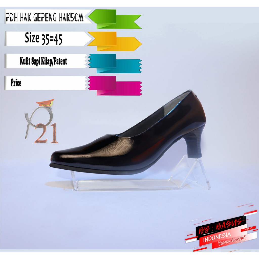 SEPATU WANITA / P21 / PDH HAK GEPENG