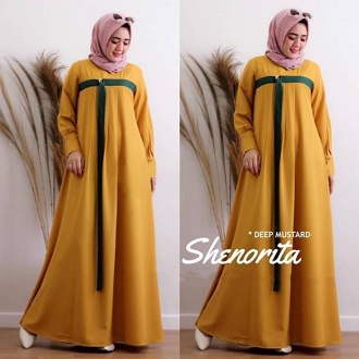 MRA-Shenorita dress muslim/Fashion Muslim/Dress Muslim Tanpa Hijab/Busui/Gamis Wanita Terbaru