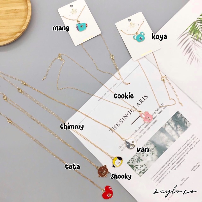 KALUNG BTS BT21 / FASHION NECKLACE BT21 / KALUNG KARAKTER BT21 KPOP