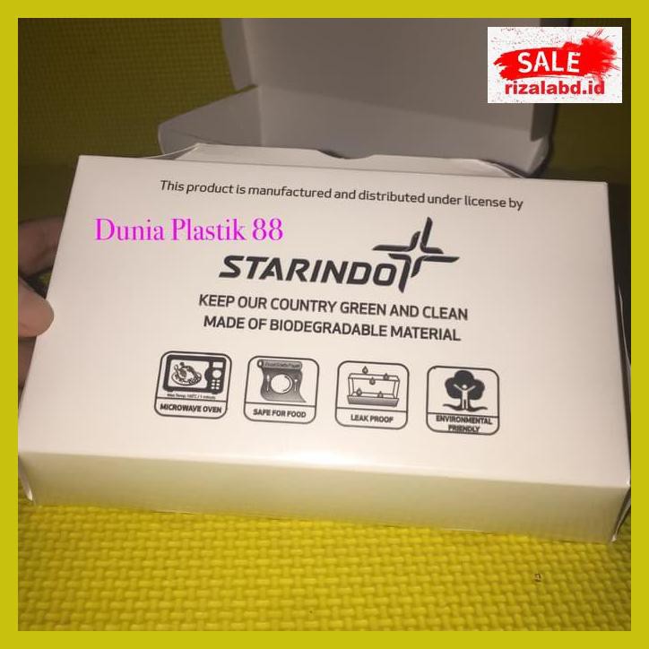 

E5Ewtere- Isi 50Pcs Paper Lunch Box Kotak Dus Makanan Nasi Kertas Uk M Take Away 79I8Yy89Y-