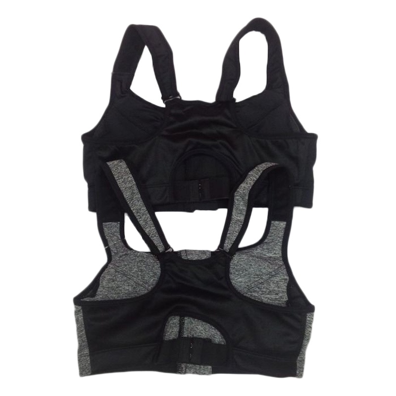 Sport Bra BH Senam Yoga BH GYM Fitness Olahraga Bra Zipper Resleting Depan Pakaian Dalam Wanita