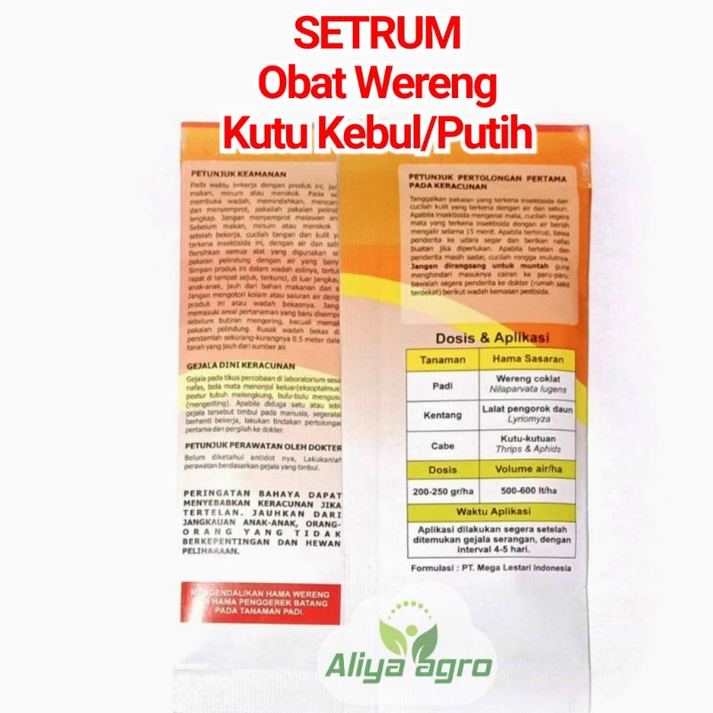 Insektisida Kutu Kebul Wereng Setrum