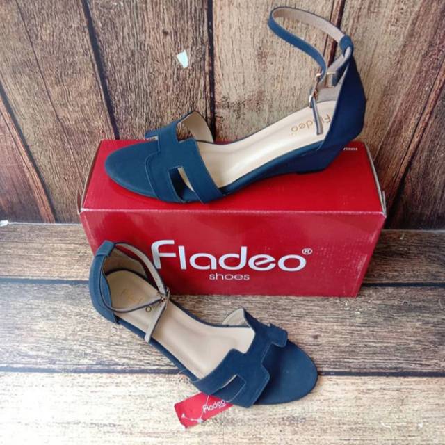 SANDAL WEDGES TALI (Fladeo) NAVY - LF27