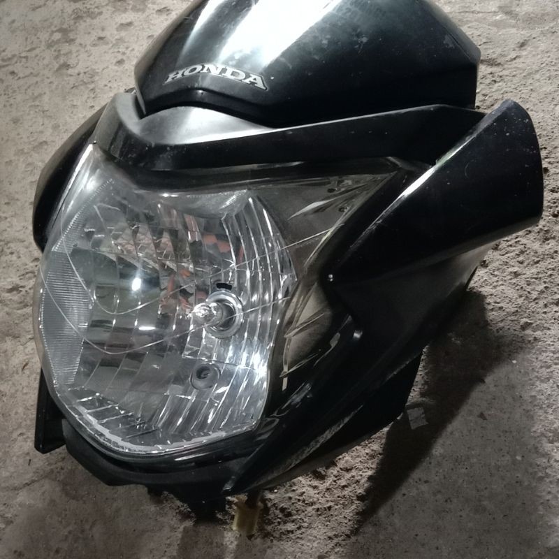 headlamp set full cover 2nd ori megapro mono mp mono shock