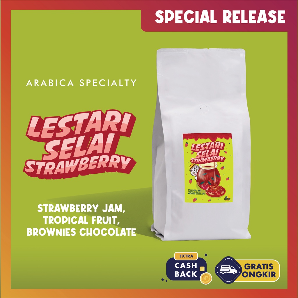

Kopi Arabika Specialty LESTARI SELAI STRAWBERRY 1kg | Special Release