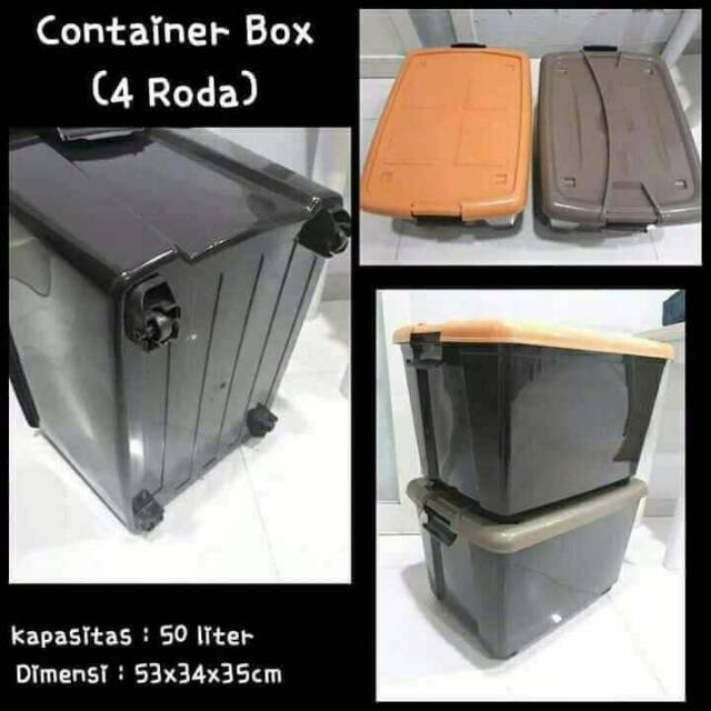 Container box plastik kapasitas 50 liter