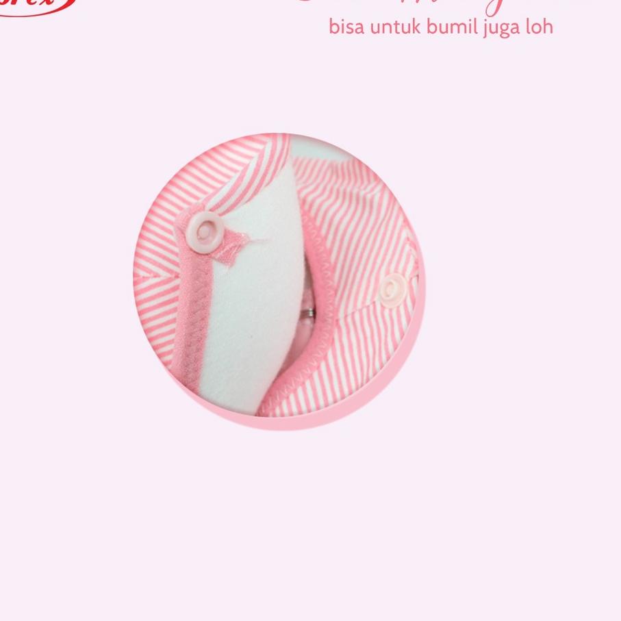 ☎ Sorex Bra Menyusui Kait 4 Busa Tanpa Kawat Setara Cup B-C Stripe Edition BH 8097 ←