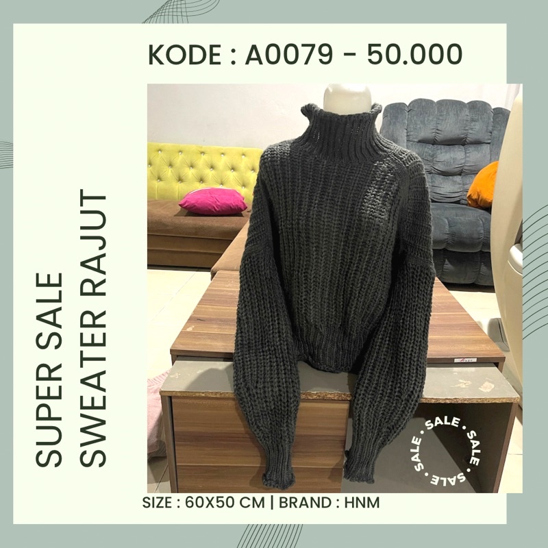 Turtleneck Sweater Rajut Wool Import Premium Knitted Infinity Musim Dingin Salju Winter Snow