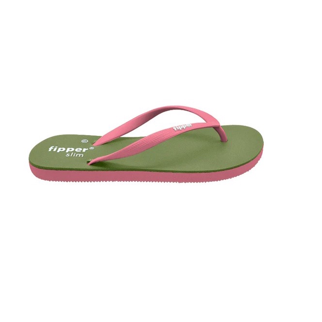 Sandal Fipper Slim Green Sage Pink Peony Original